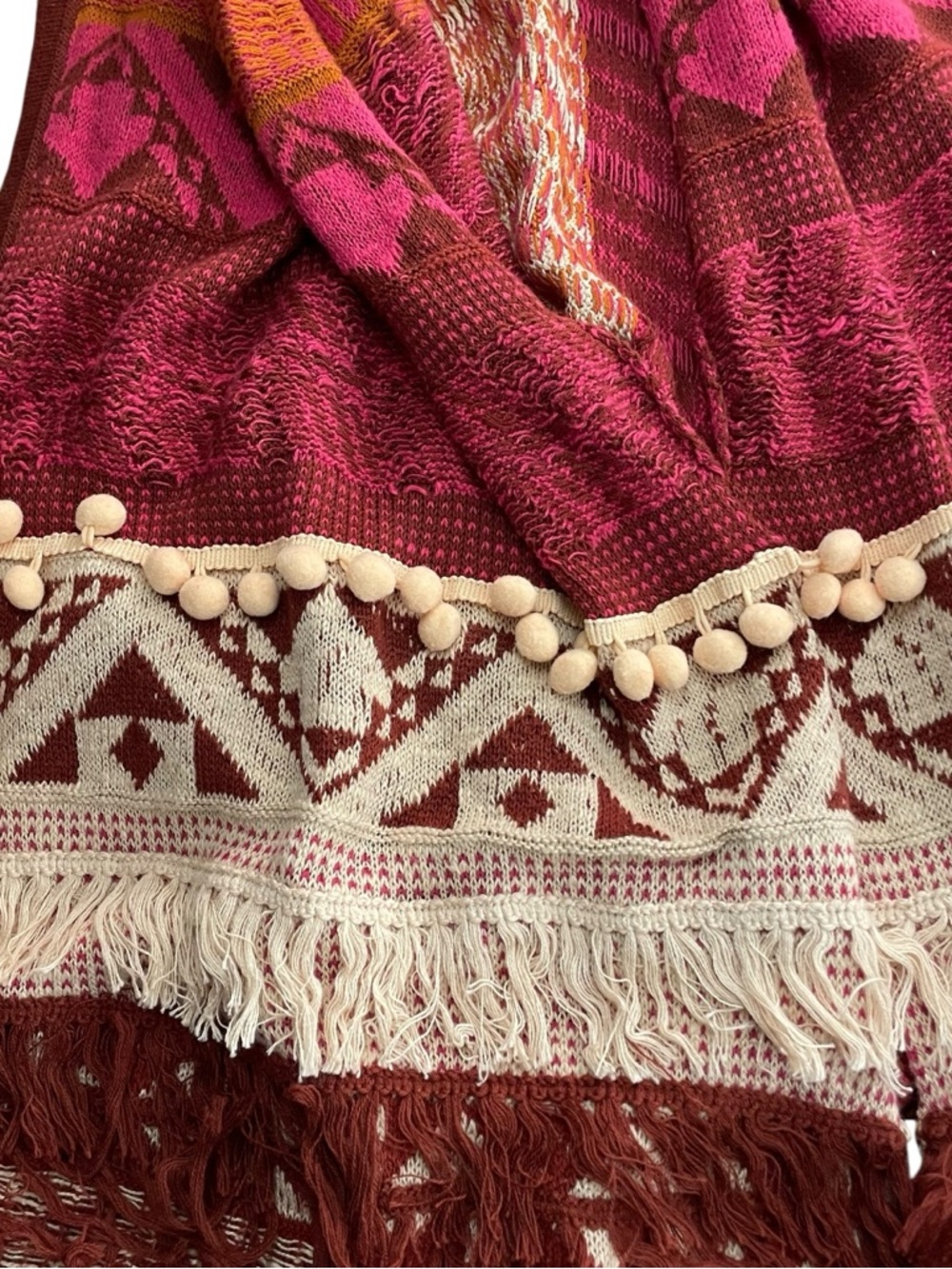 Anthropologie‎ Moth Durango Jacquard Boho Vest - Picture 8 of 15